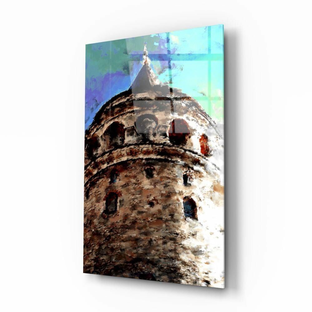 Galata Kulesi Cam Tablo