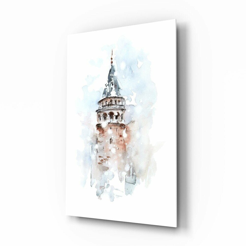 Galata Kulesi Cam Tablo