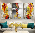 Gold Geyikler Triple Cam Tablo