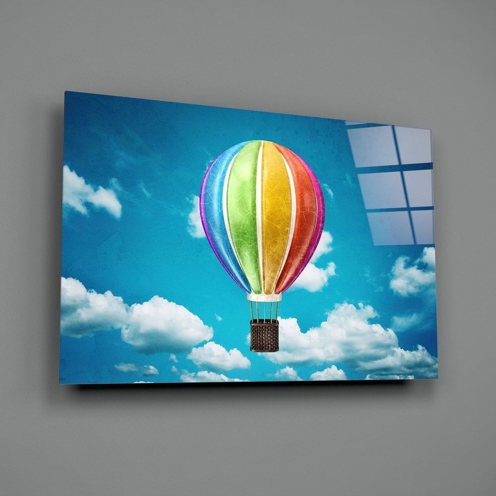Uçan Balon Cam Tablo