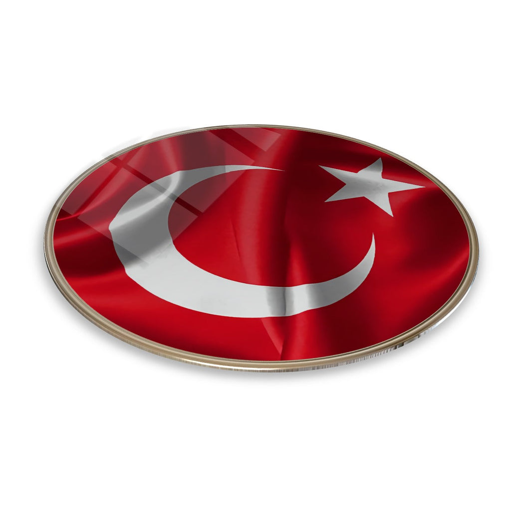 Bayrak Yuvarlak Cam Tablo